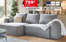 BUT Canapé convertible méridienne Jo offre