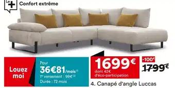 BUT Canapé d'angle Luccas offre