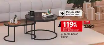 BUT TABLE BASSE SPIROT offre