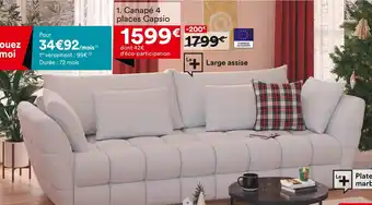 BUT Canapé 4 places Capsio offre