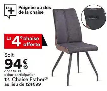 BUT Chaise Esther offre