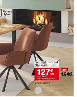 BUT Fauteuil pivotant Glenda offre