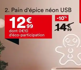 BUT PAIN D'ÉPICE NÉON USB offre