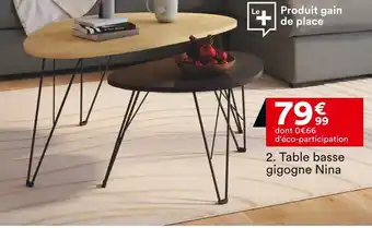 BUT Table basse gigogne Nina offre