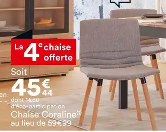 BUT Chaise Coraline offre