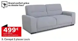 BUT Canapé 3 places Louis offre