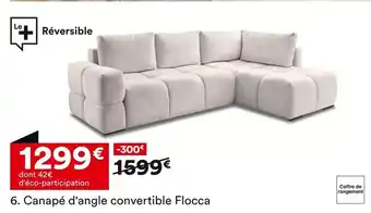 BUT FLOCCA Canapé d'angle convertible offre