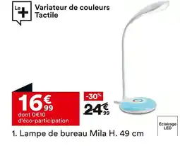 BUT Lampe de bureau Mila H. 49 cm offre