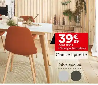 BUT Chaise Lynette offre