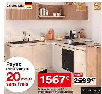 BUT Cuisine Mia offre