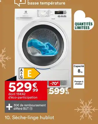 BUT Electrolux Sèche-linge hublot offre