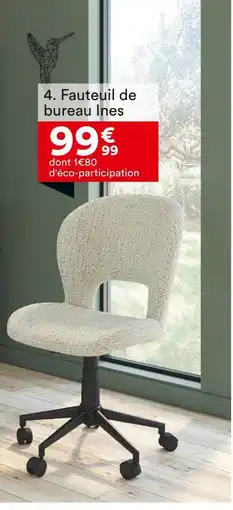 BUT Fauteuil de bureau Ines offre