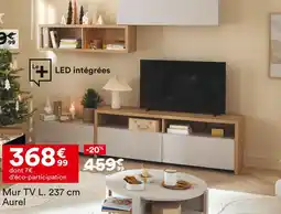 BUT Mur TV L. 237 cm Aurel offre
