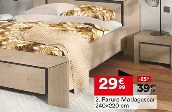 BUT PARURE MADAGASCAR 240X220 CM offre