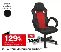 BUT Fauteuil de bureau Turbo 2 offre