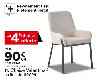 BUT VALENTINA Chaise offre