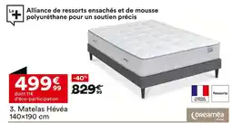 BUT DREAMEA Matelas Hévéa 140×190 cm offre