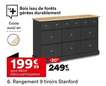 BUT Rangement 9 tiroirs Stanford offre