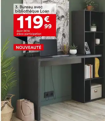 BUT Bureau avec bibliothèque Loan offre