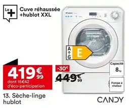 BUT Candy Sèche-linge hublot CSE H8ELE-S offre