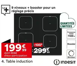 BUT Indesit Table induction offre
