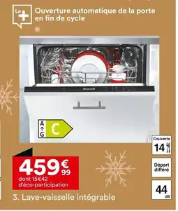 BUT BRANDT Lave-vaisselle intégrable offre