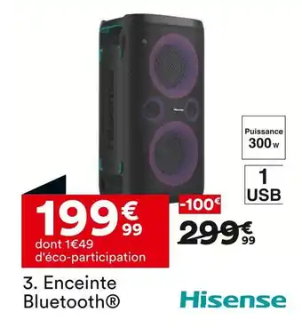 BUT Hisense Enceinte Bluetooth Party Storm offre