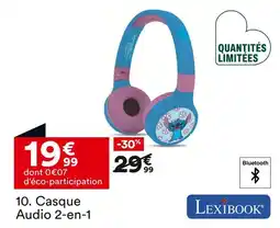 BUT Lexibook Casque Audio 2-en-1 offre