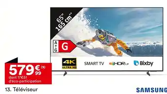 BUT Samsung TÉLÉVISEUR 65U7025. 3 HDMI offre