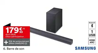 BUT SAMSUNG Barre de son offre