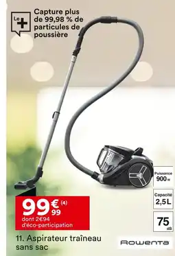 BUT ROWENTA Aspirateur traîneau sans sac offre