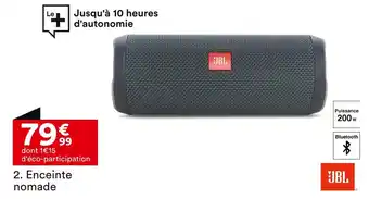 BUT JBL Enceinte nomade FLIP ESSENTIAL offre