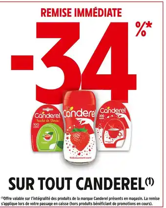 Intermarché Hyper Canderel -34% remise immédiate sur tout Canderel offre
