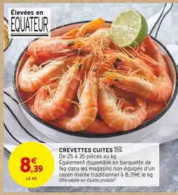 Intermarché Hyper Crevettes cuites offre
