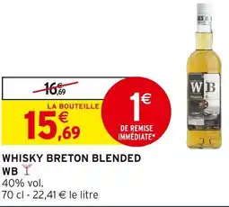 Intermarché Hyper WB Whisky Breton Blended offre