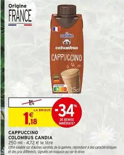 Intermarché Hyper COLOMBUS CANDIA Columbus Café & Co Cappuccino offre