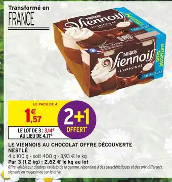Intermarché Hyper NESTLÉ Le viennois au chocolat offre découverte offre