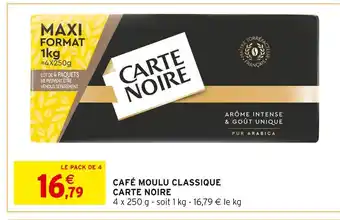 Intermarché Hyper Carte Noire Café Moulu Classique offre