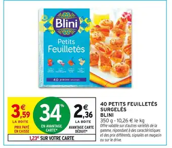 Intermarché Hyper BLINI Petits Feuilletés Surgelés offre