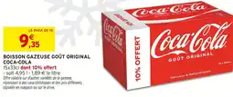 Intermarché Hyper Coca-Cola Boisson gazeuse goût original offre