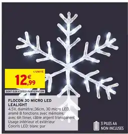 Intermarché Hyper Flocon 30 Micro LED Lealight offre