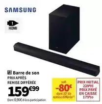 Conforama Samsung - barre de son offre