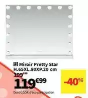 Conforama Miroir pretty star offre