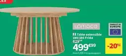 Conforama Lomoco - table extensible 144/1856 frida offre