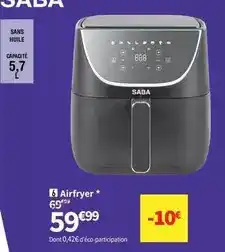 Conforama Saba - airfryer offre