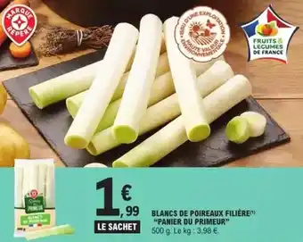 E.Leclerc Express Les panier du primeur - blancs de poireaux filière offre