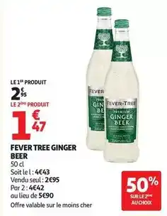 Auchan Supermarché Fever tree - ginger beer offre