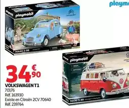 Auchan Supermarché Playmobil - volkswagen t 1 offre