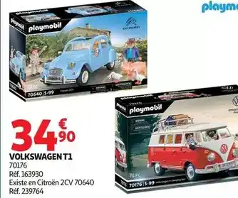 Auchan Supermarché Playmobil - volkswagen t 1 offre