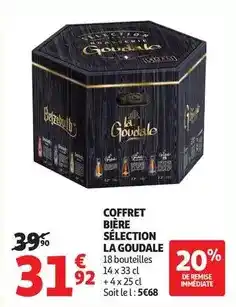 Auchan Supermarché La goudale - coffret bière sélection offre